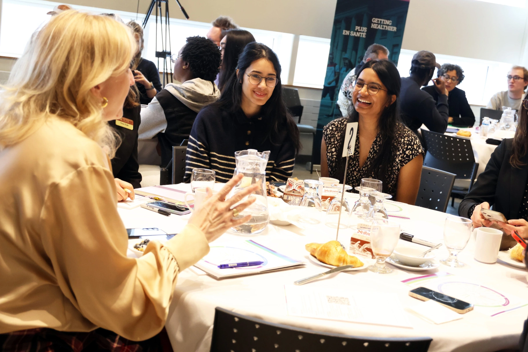 Lisa Raitt in discussion with students at the 2025 Better Canada Youth Forum.