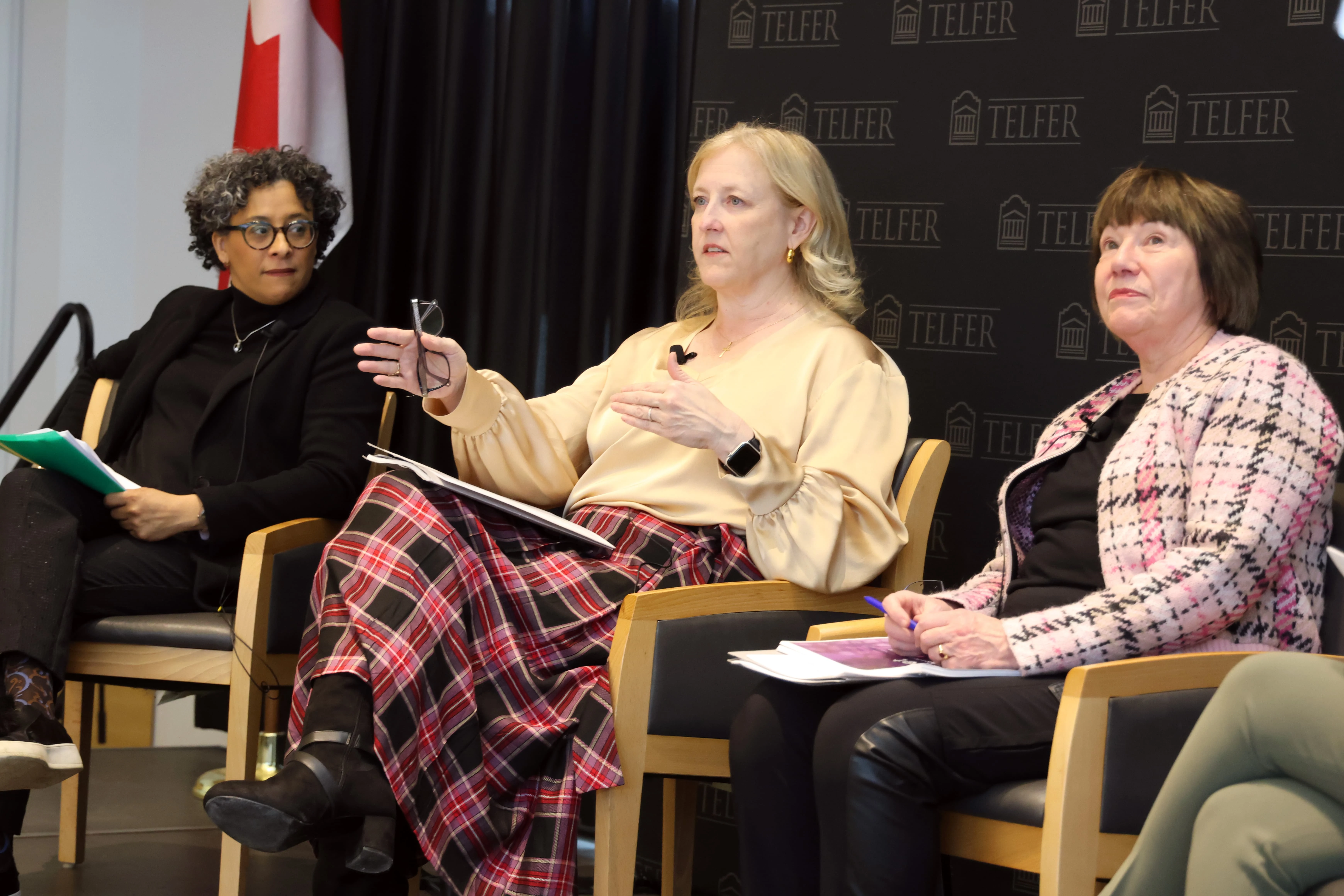 From left, Justine Hendricks, Lisa Raitt, Anne McLellan.