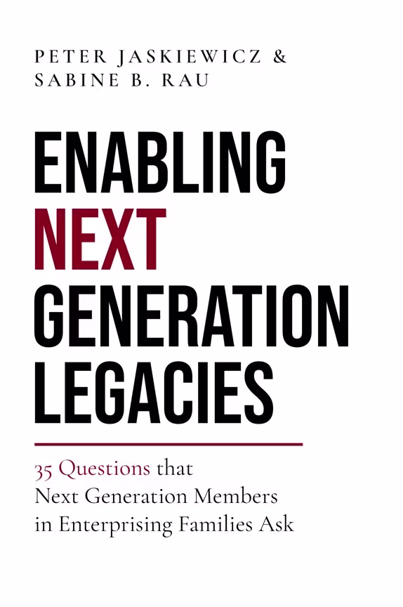 Enabling Next generation legacies book cover
