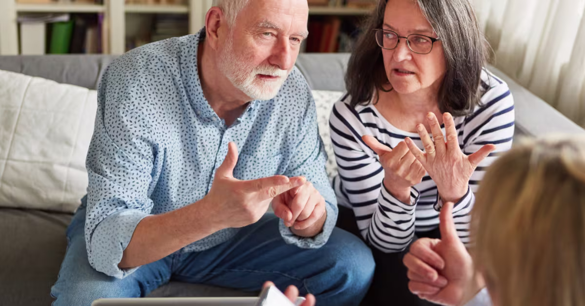 People talking about retirement