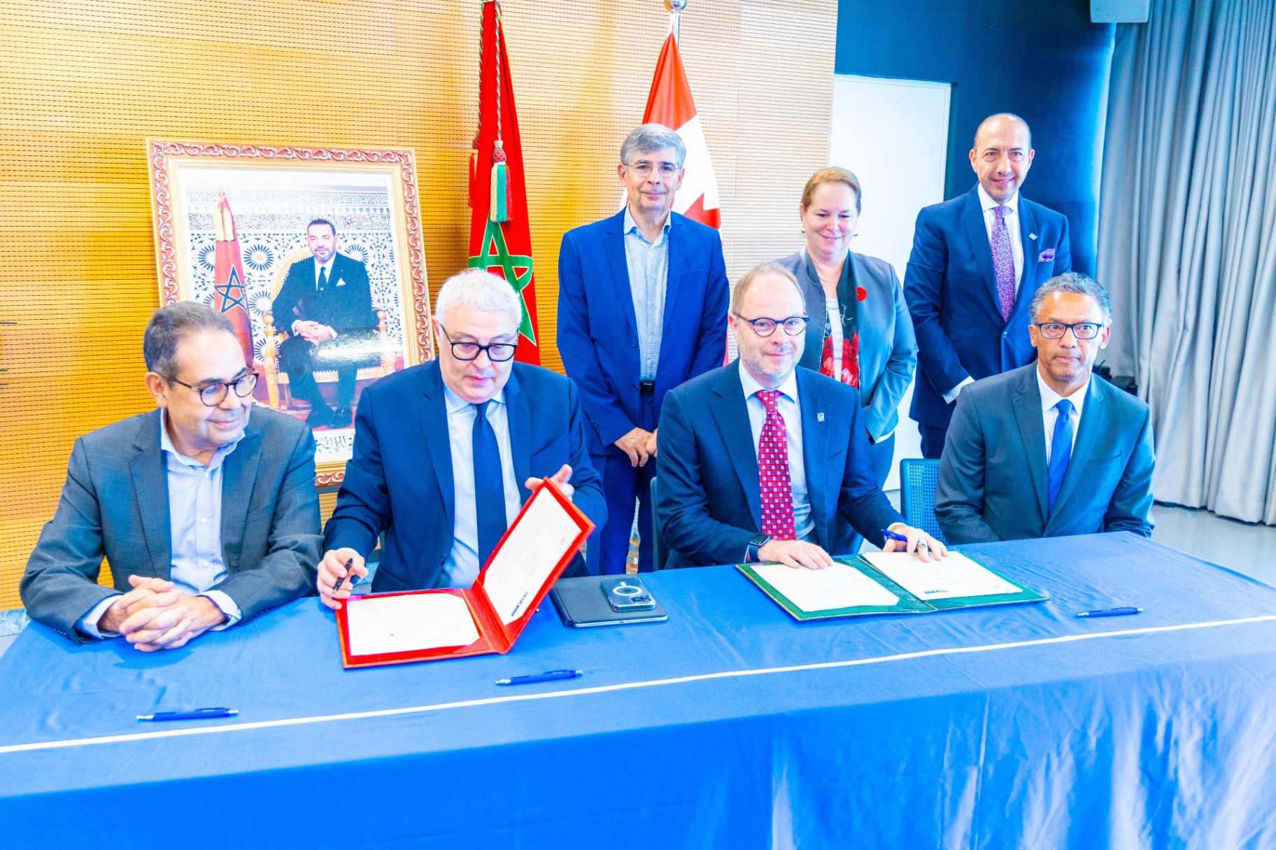 Official signing ceremony of the partnership between the University of Ottawa’s Telfer School and ESCA in Casablanca