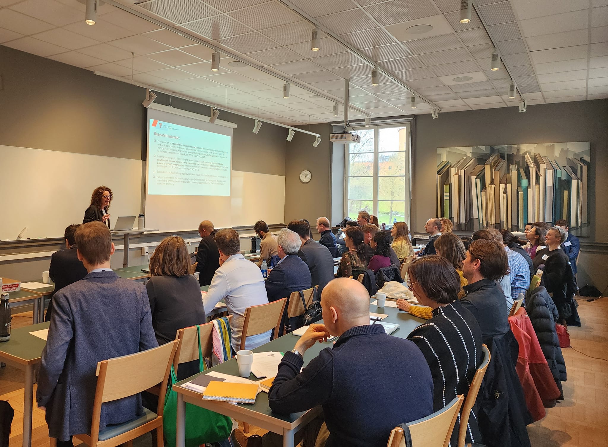 Attendees at the Accounting, Organizations and Society workshop in May 2024
