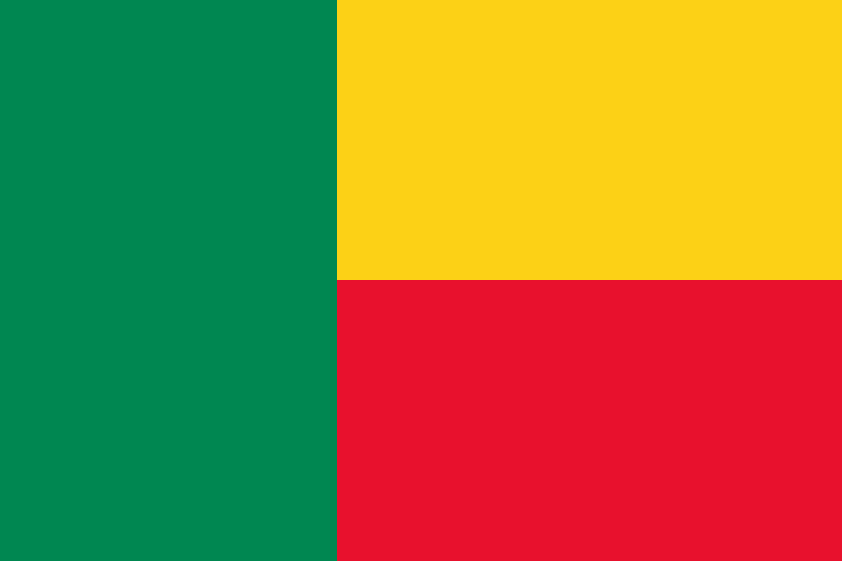 Benin flag.