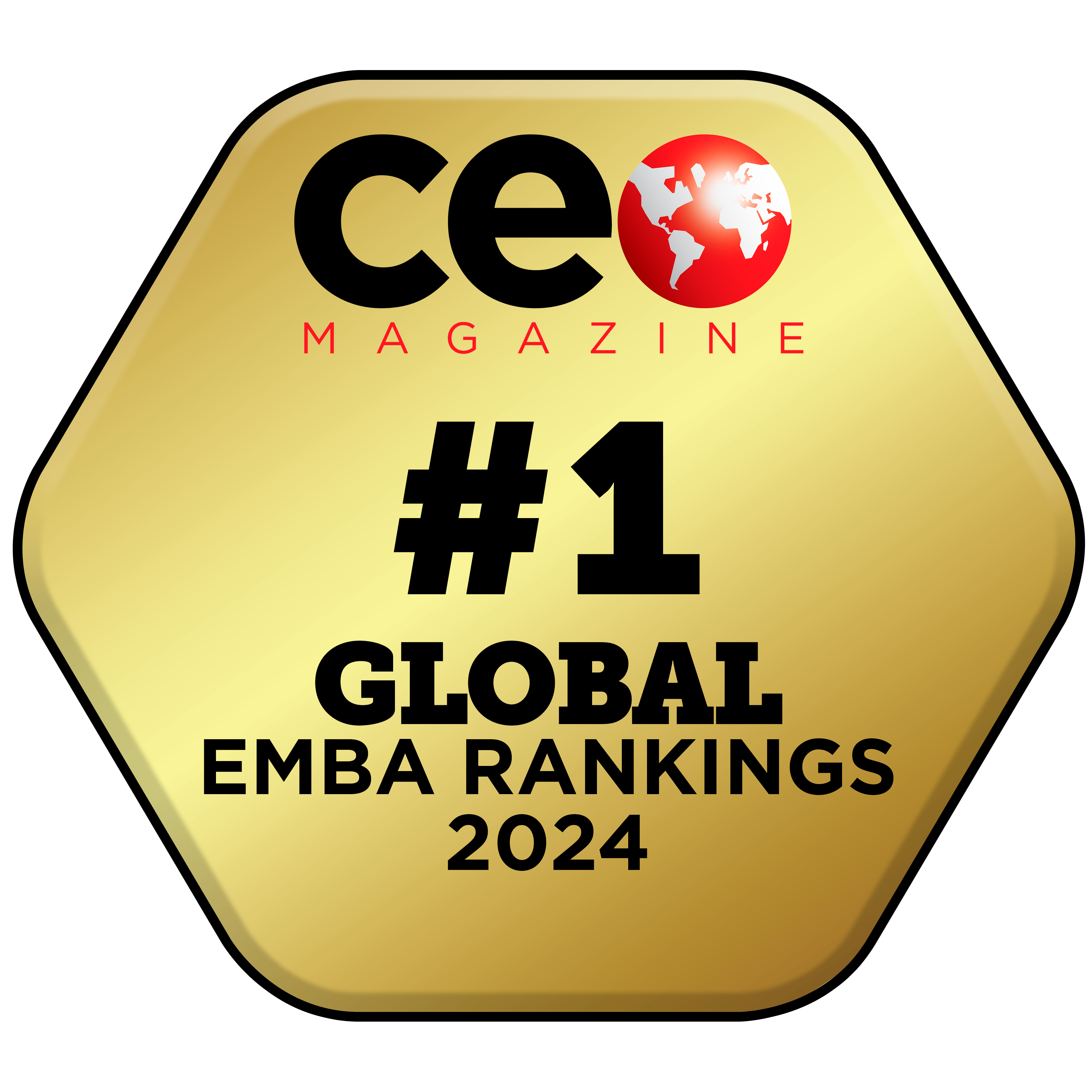 CEO Magazine #1 Global EMBA Rankings 2024 badge 