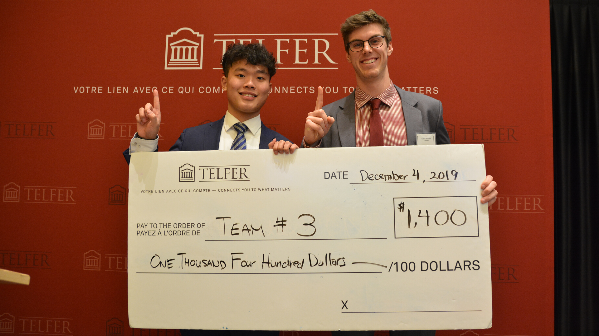 Fall 2019 Telfer Finance Capstone Winners