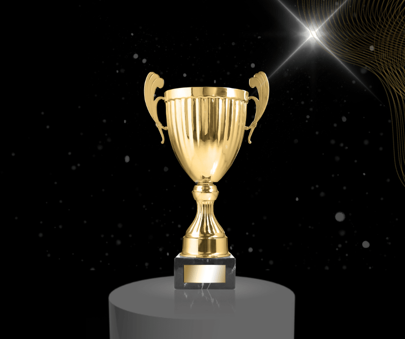 Golden trophy
