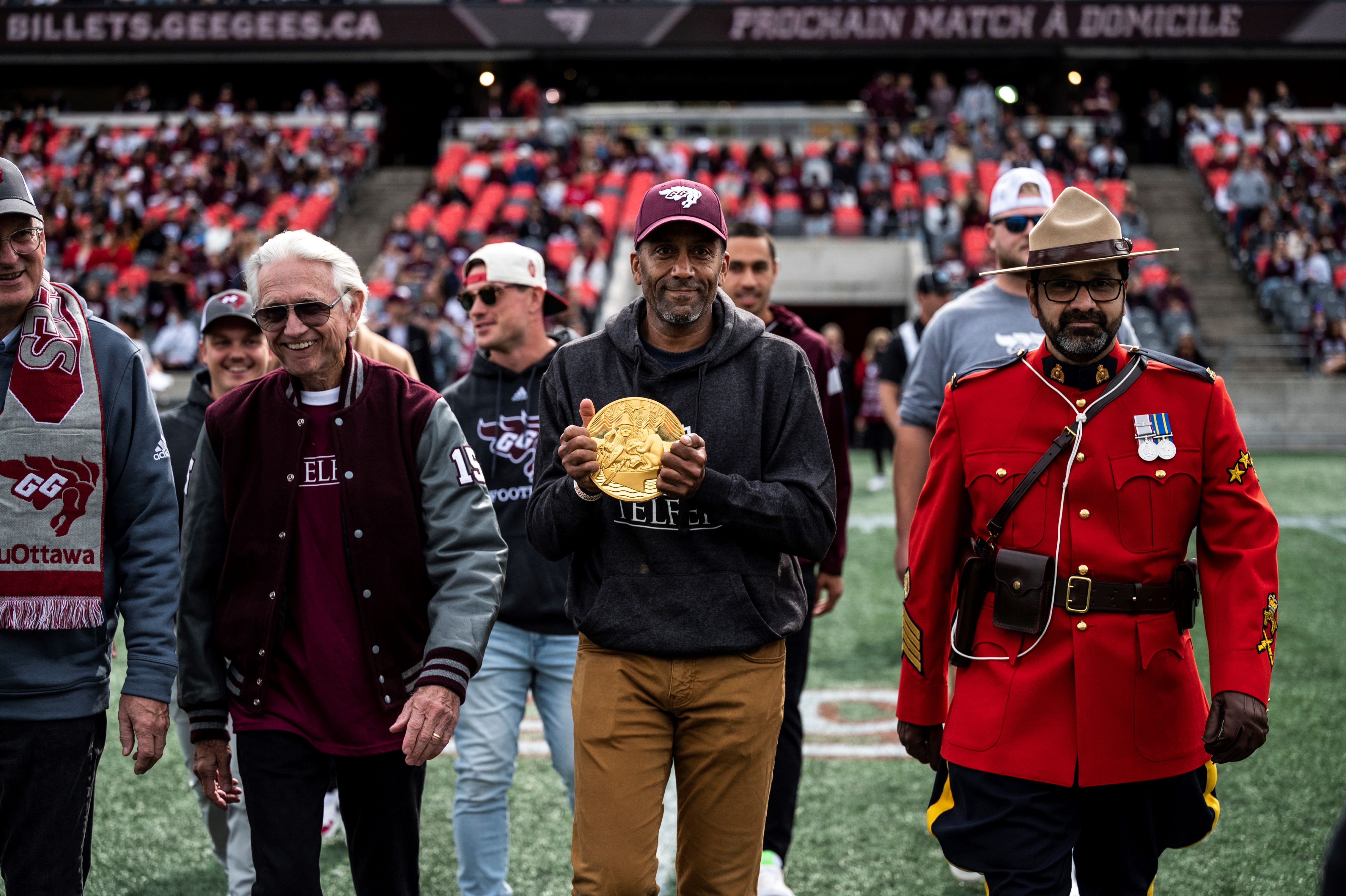 Ian Telfer and Dean Brutus at TD Place