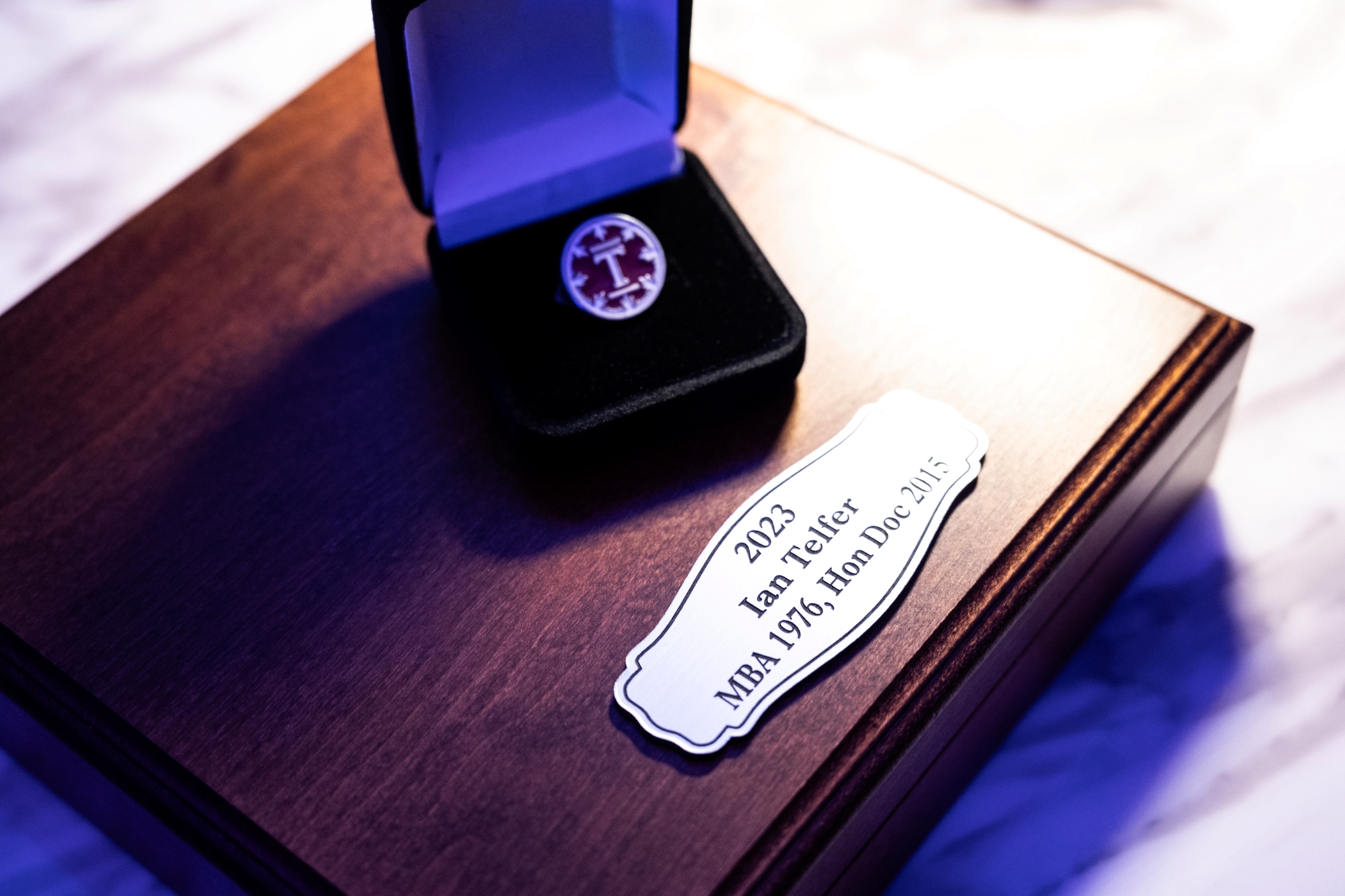 Ian Telfer R. Trudreau Medal Pin in a box