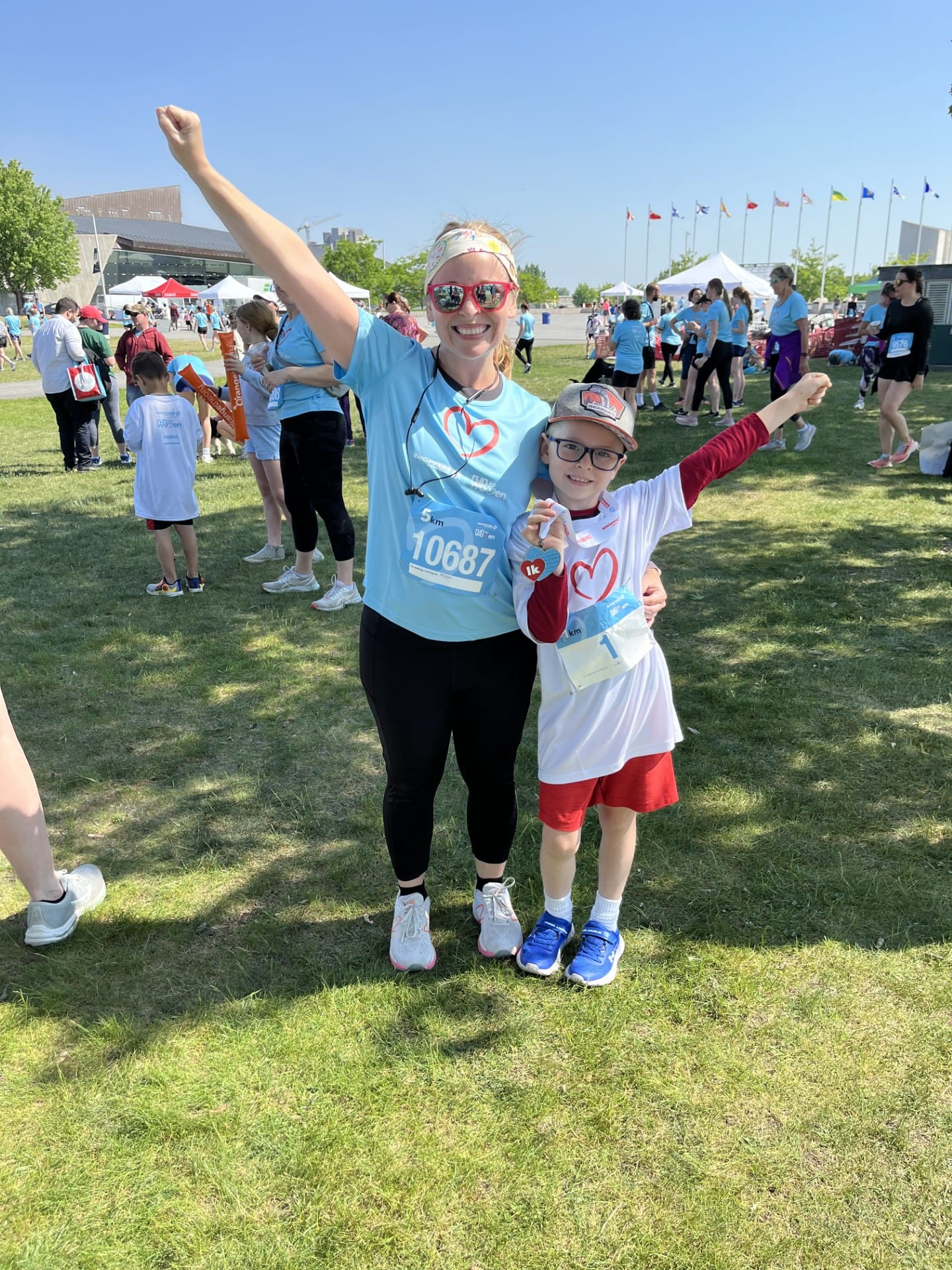Amanda Richardson and her son Mason pose for a photo.
