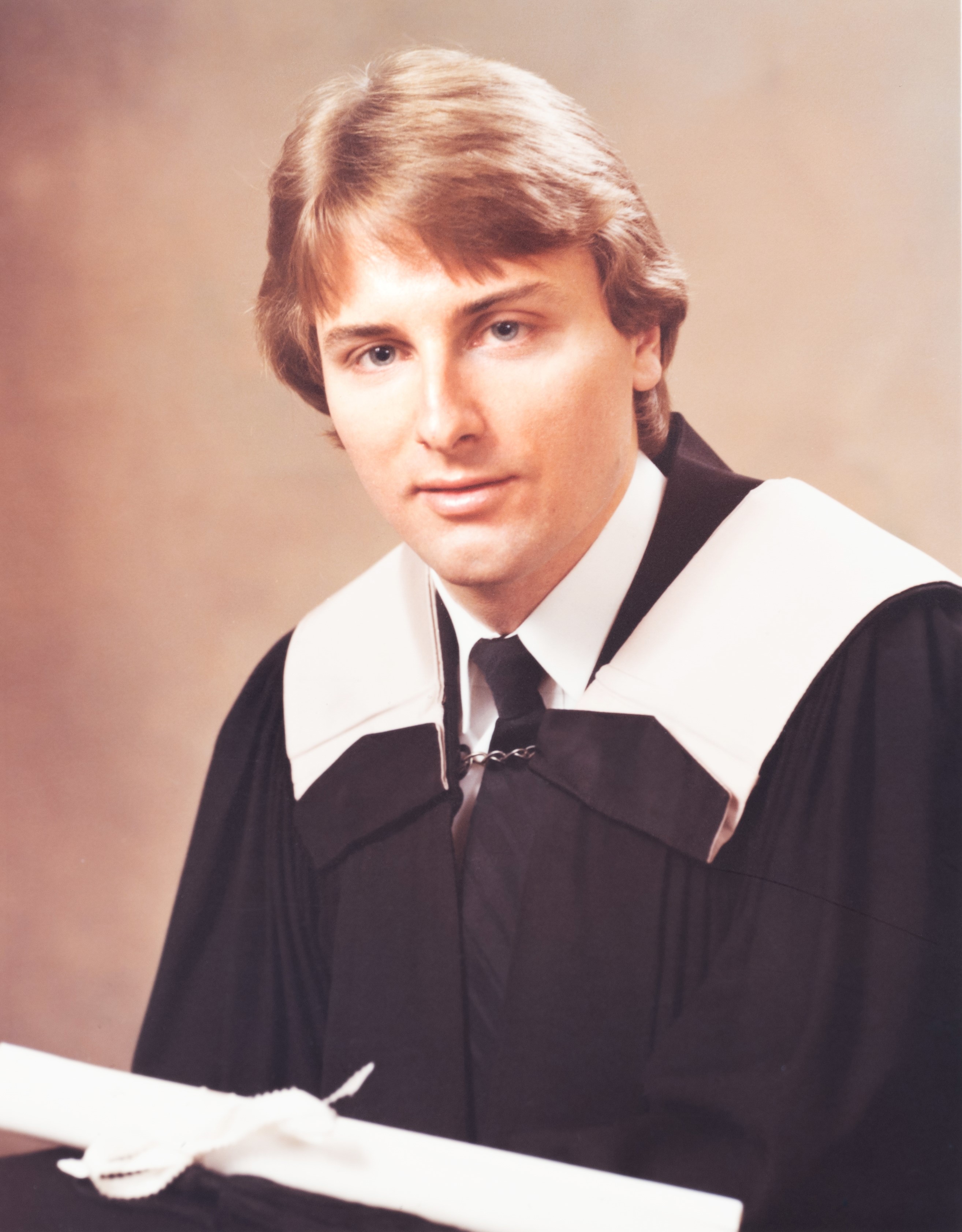 John Black Graduation Photo in 1982