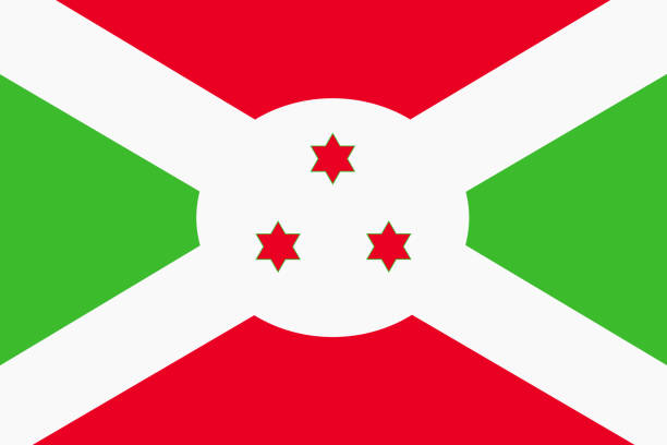 Le drapeau du Burundi.