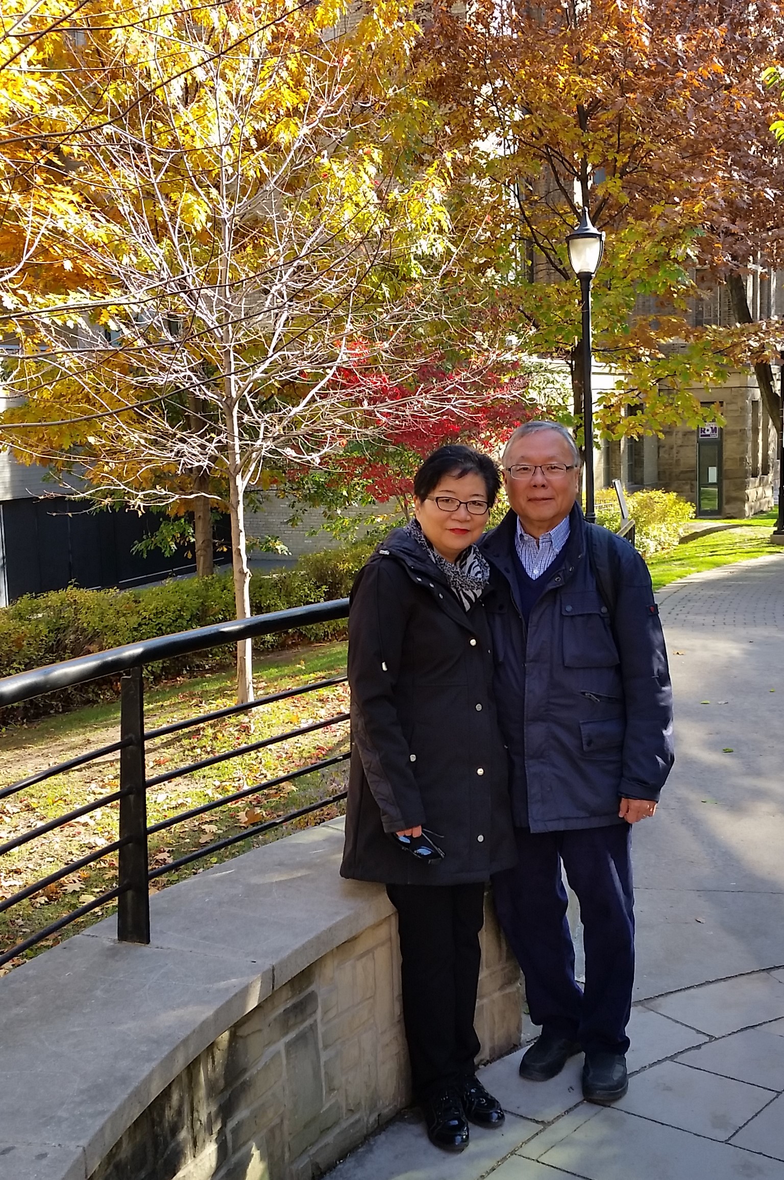 Lilian and Swee Goh at a park