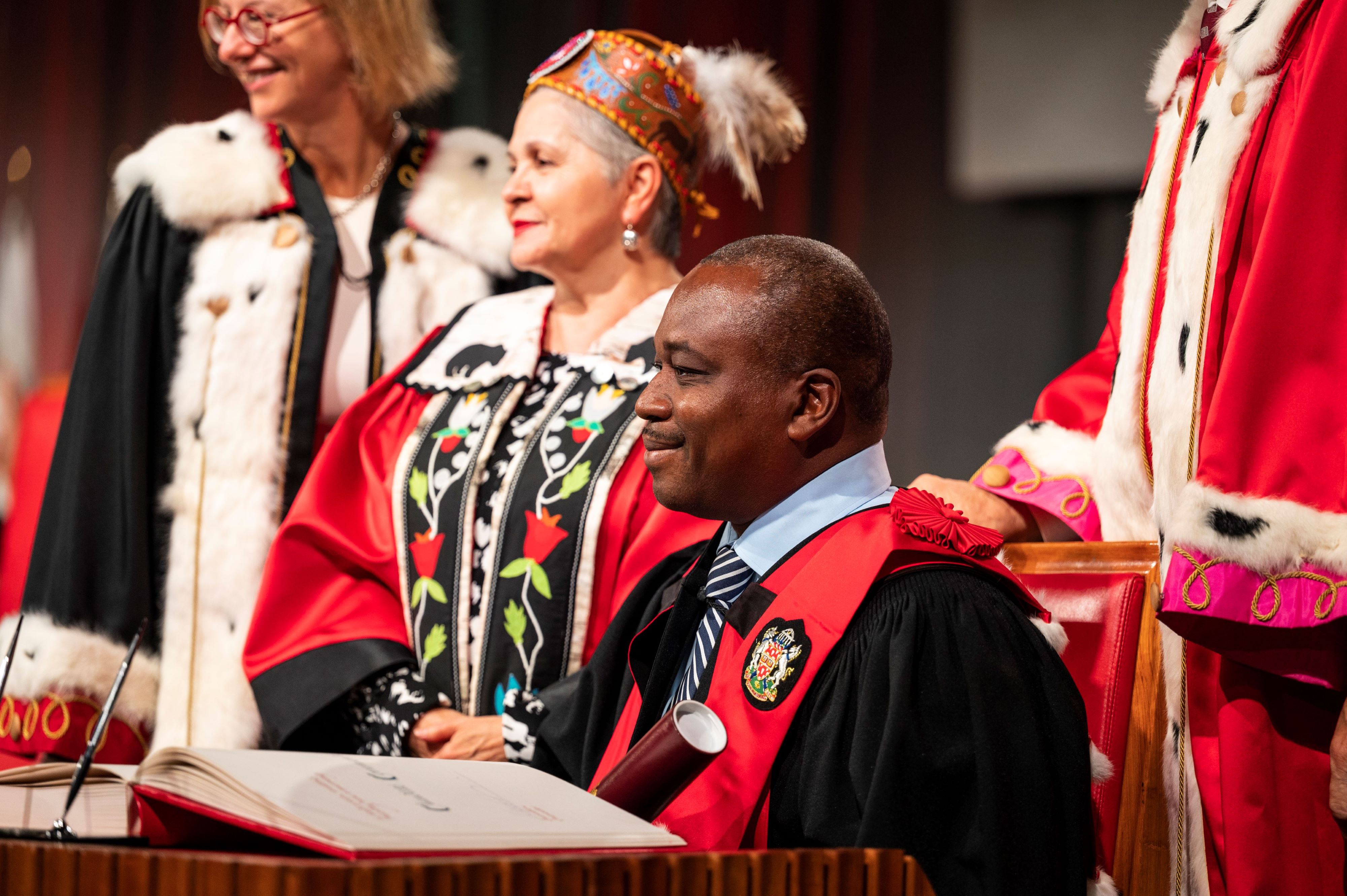 Macky Tall receiving his Honorary Doctorate