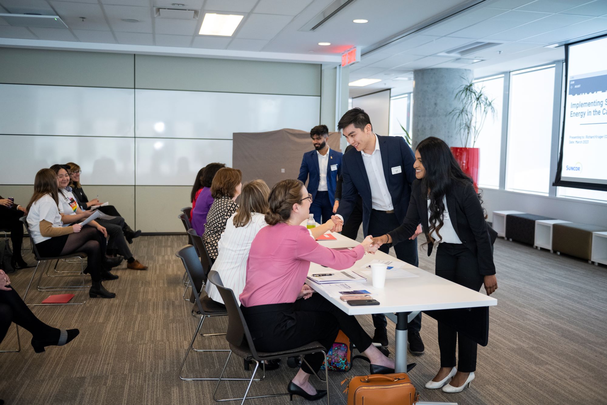 MBA students competing at the Diversity and Inclusion case competition.