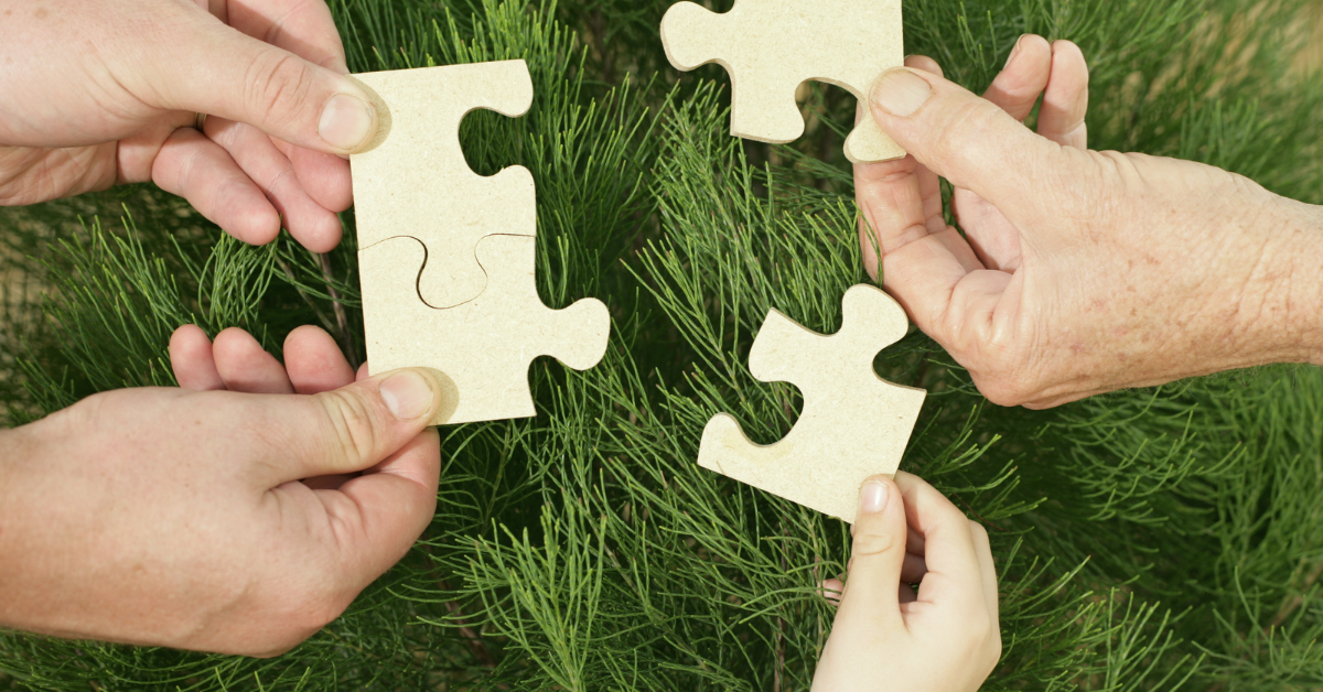 puzzle pieces fitting together