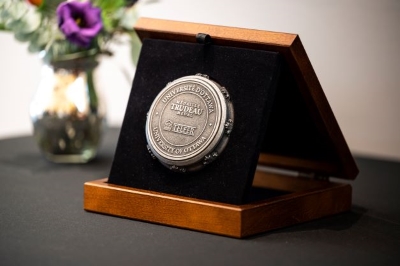 R. Trudeau Medal in case