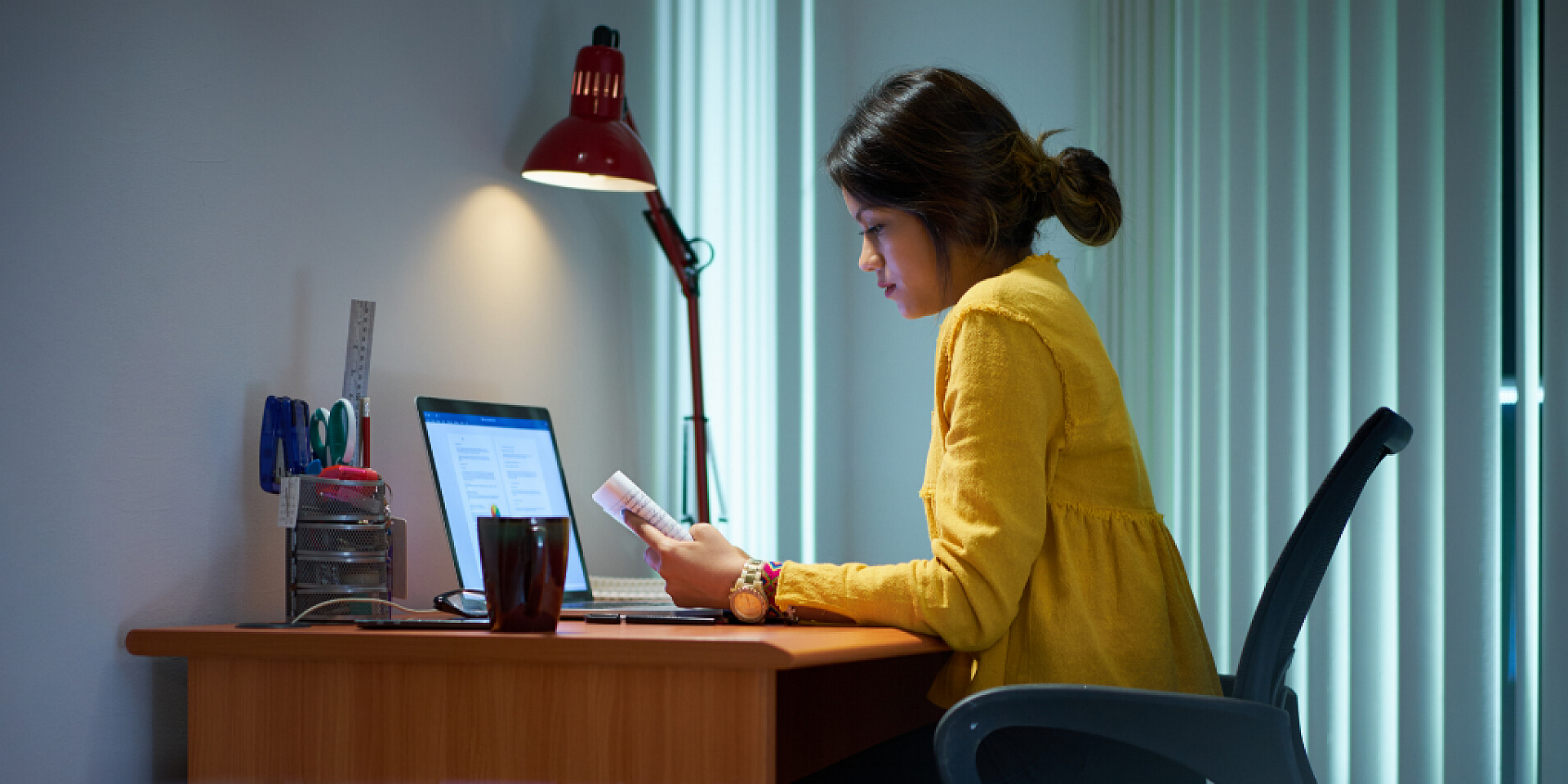 student getting ready to write their online exam