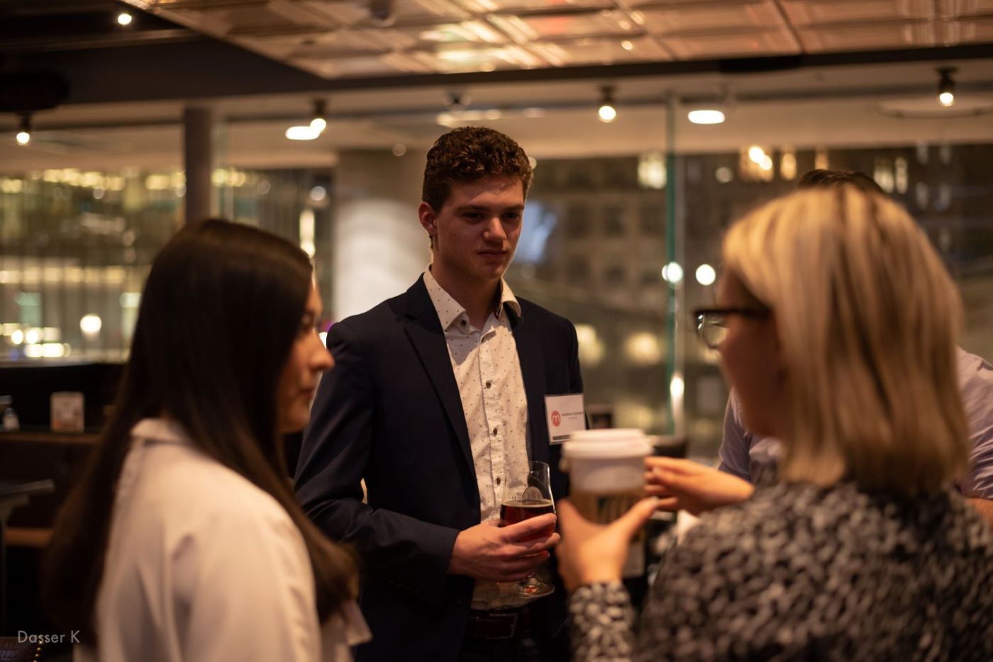 Students networking at the TMA Mad Marketing Event.