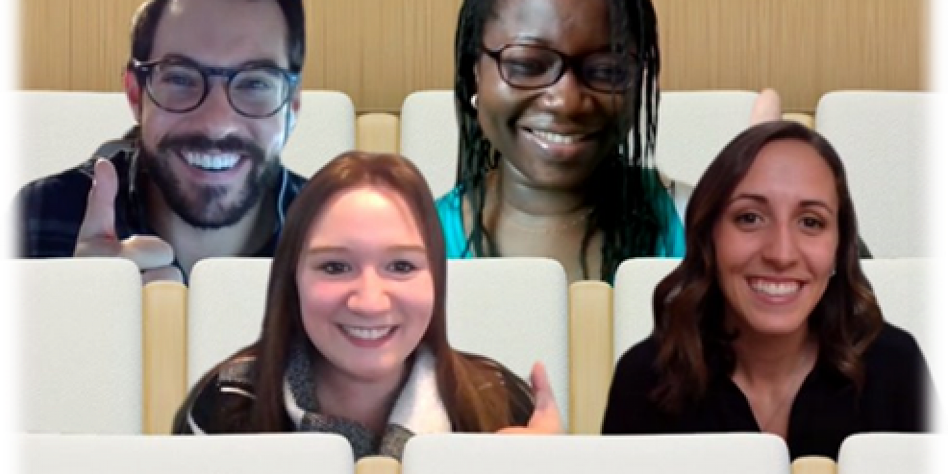 Students on a video call