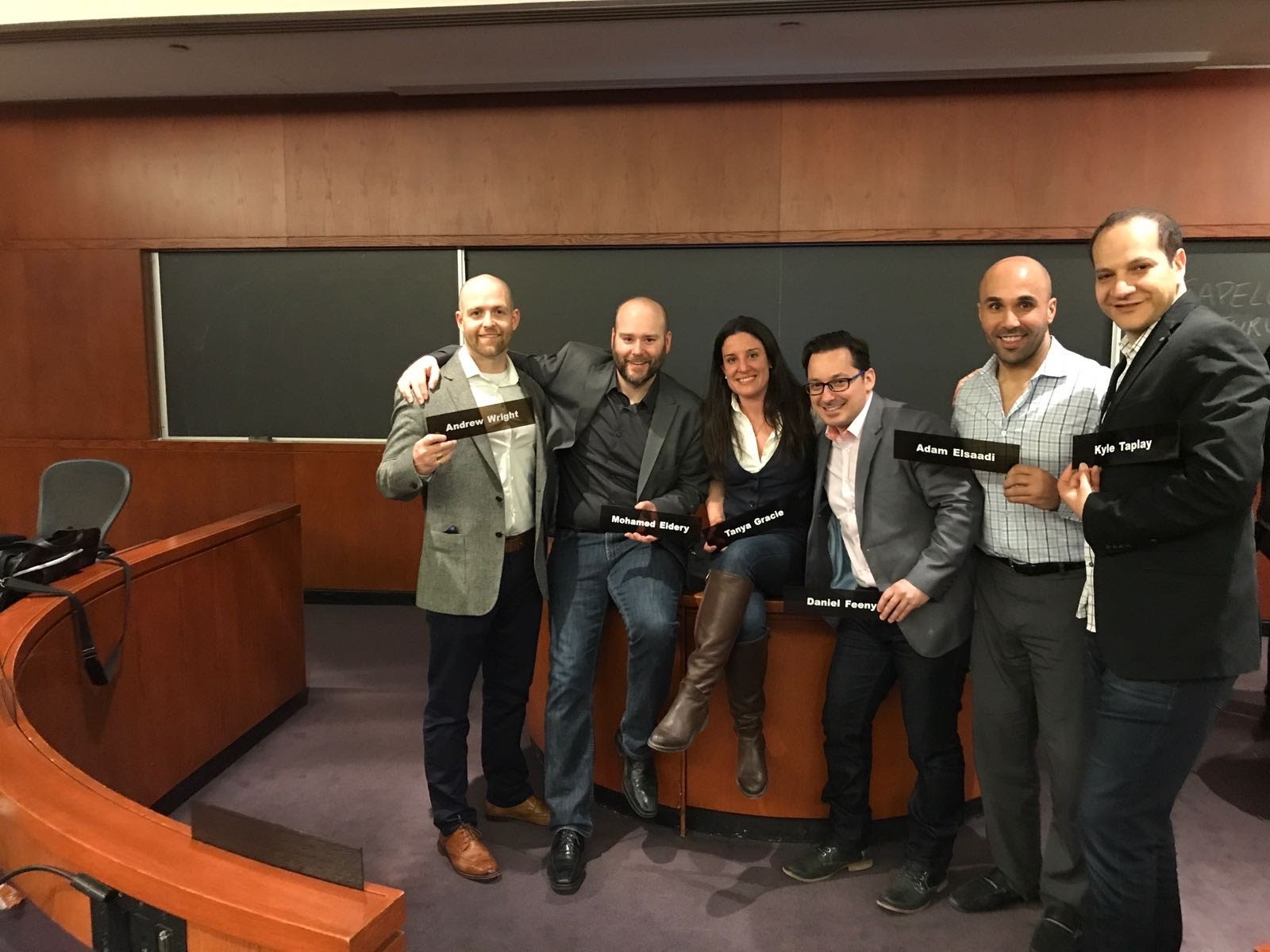 Tanya Gracie with her EMBA classmates