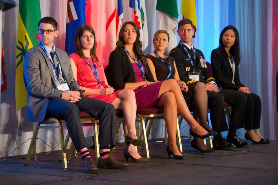 Taylor Johansen at a conference