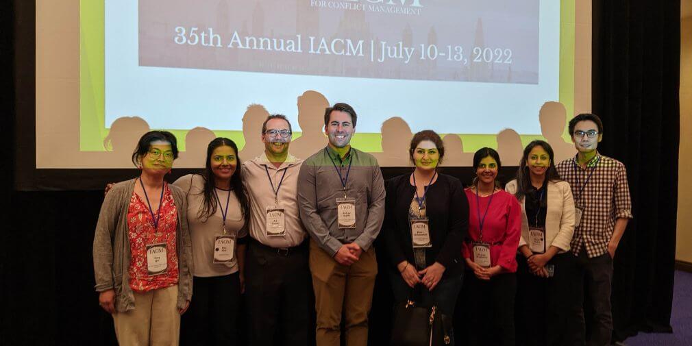 Telfer PhD students attending the IACM conference