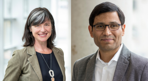 Telfer professors Lysanne Lessard and Antoine Sauré