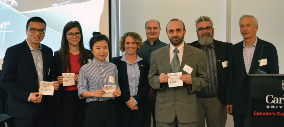 Winners of the competition and Deans